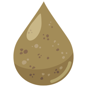 muddy water droplet